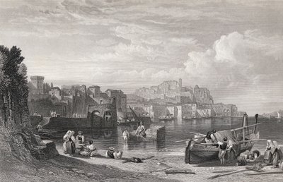 Pozzuoli, die antike Stadt Puteoli, graviert von William Richardson (1842-77) aus 